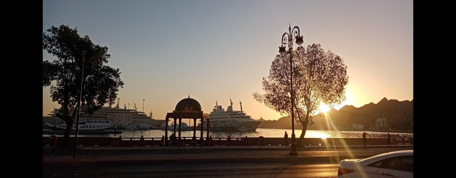sunset in Mutrah Corniche